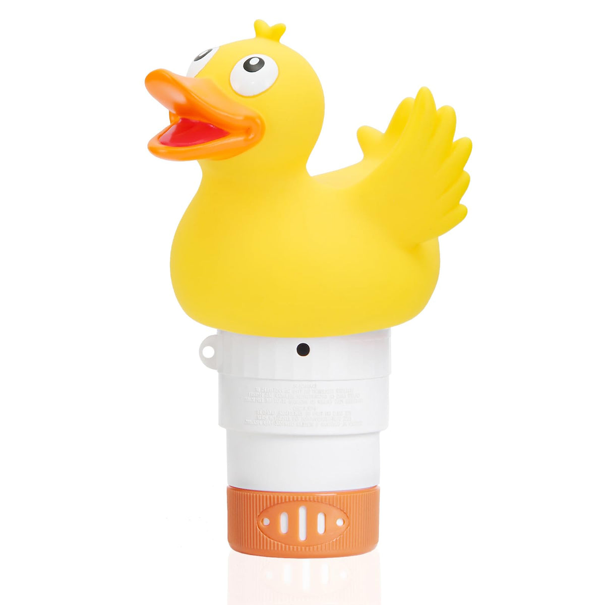 WQTHE Duck chlorine floater top view adds playful style while supporting pool sanitation.