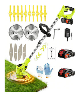 Wrneaoch 21V weed wacker motor closeup showing power and efficiency