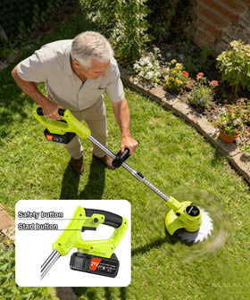Wrneaoch cutting discs kit supports grass and shrub tasks