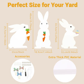 WruFiz Decorative bunnies create a welcoming entry for guests.