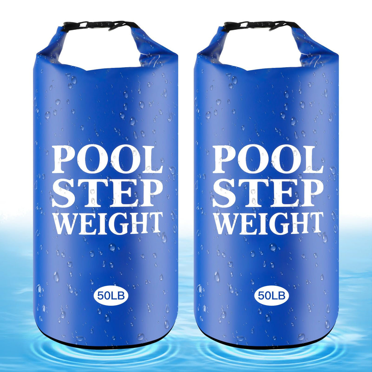 WSFSLJWDW blue pool step weights stabilize ladders for safer pool entry