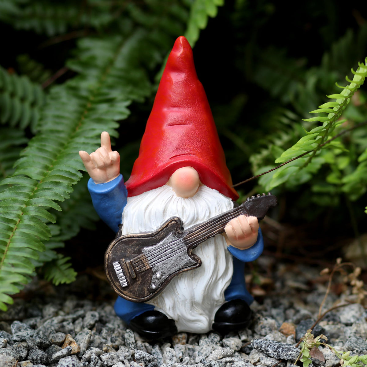WSHMZYHOME gnome in blue outfit brightens patios with playful detail