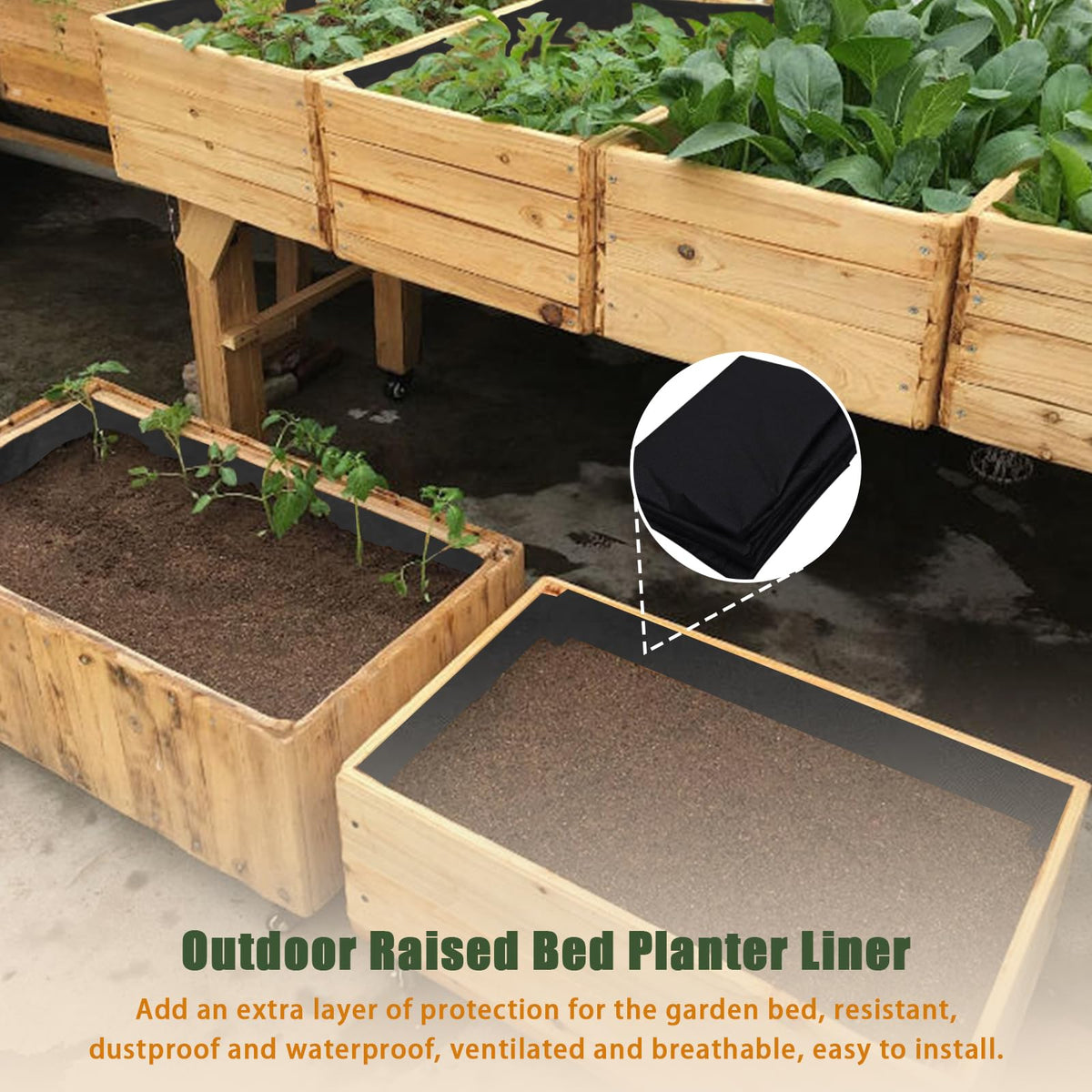 Wshxjzyay liner on patios—ideal for hard surface gardening.