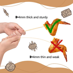 WSICSE flat-end design helps secure roasted foods after grilling