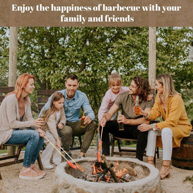 WSICSE multi-use campfire skewers for marshmallows, hot dogs, and kebabs