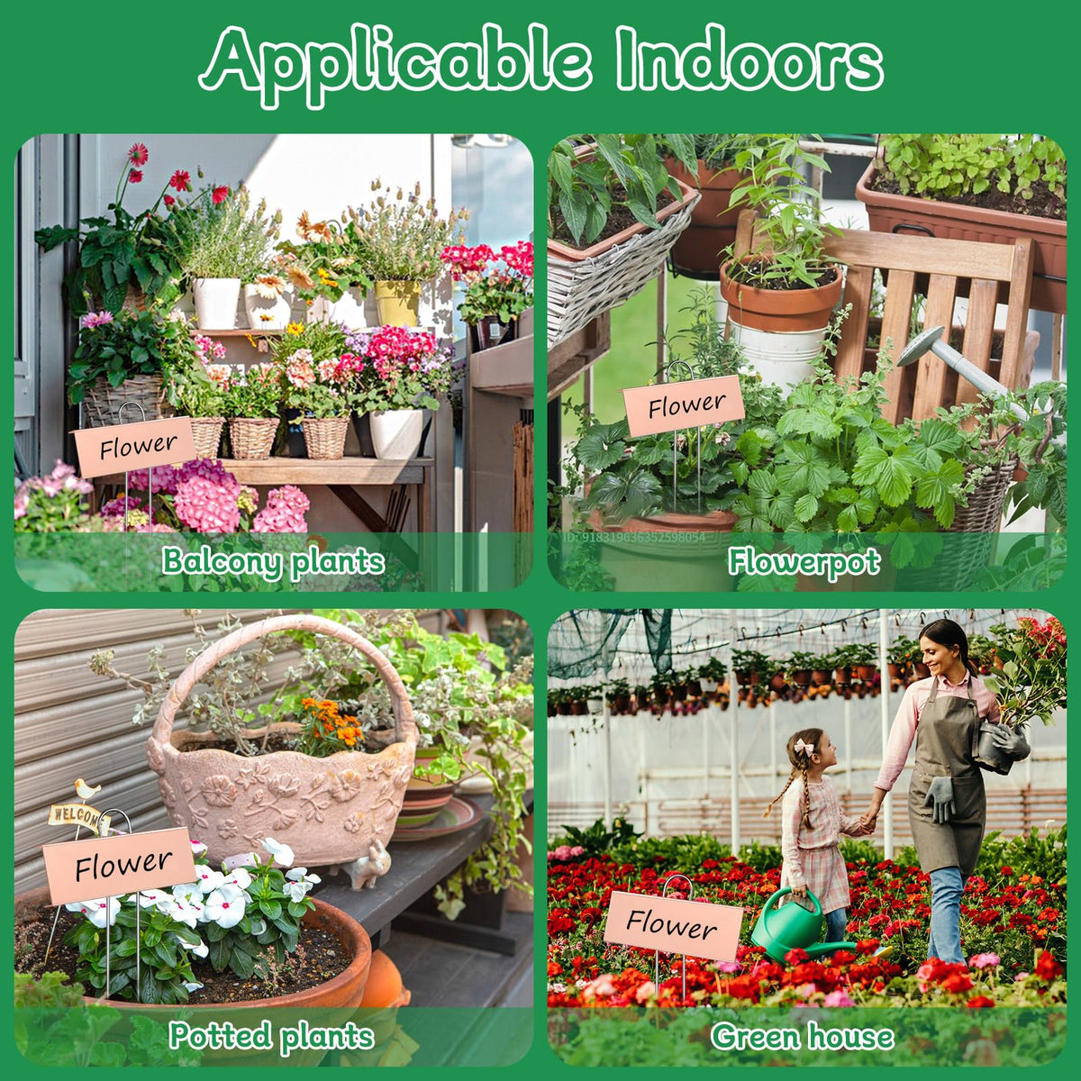 WSICSE garden labels secured upright for easy viewing