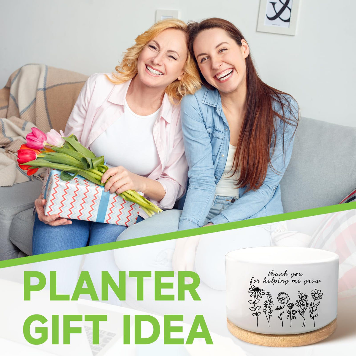 WSLCHOVE decorative pot with patterns and text elevates any room.