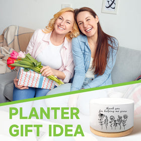 WSLCHOVE decorative pot with patterns and text elevates any room.