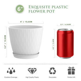 WSMKSZ pot with drainage holes for healthy watering in homes.