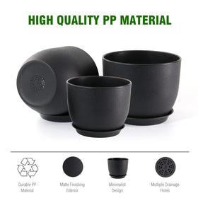 WSMKSZ drainage holes and saucer kit support proper drainage.