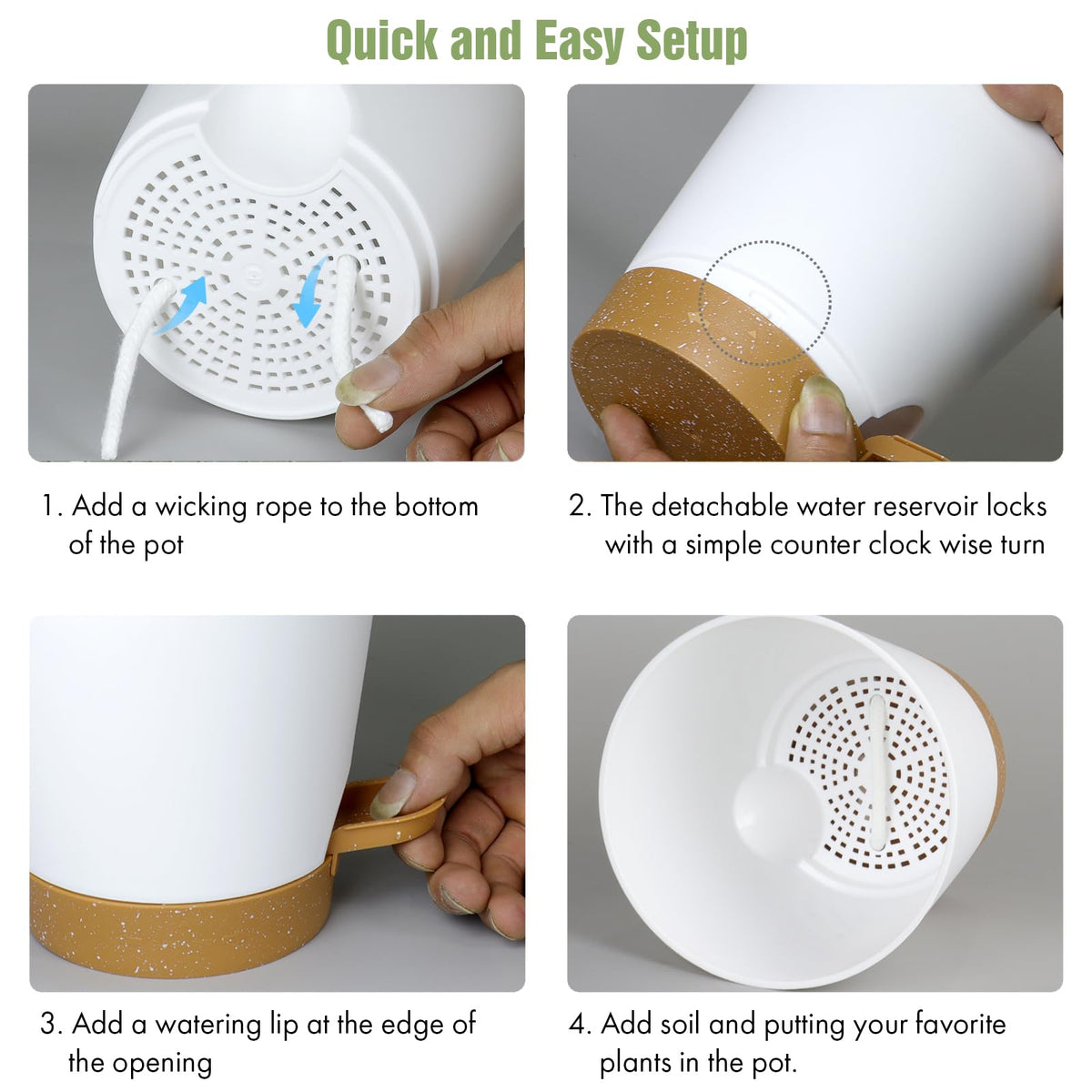 WSMKSZ drainage holes and trays prevent water buildup and keep surfaces clean