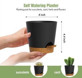 WSMKSZ durable plastic six-pack planters for versatile decor