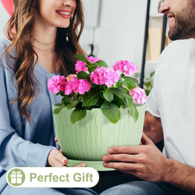 WSMKSZ green decor pot fits indoor or outdoor spaces