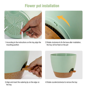 WSMKSZ mesh drainage self-watering pot design for controlled watering
