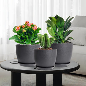 WSMKSZ modern black decorative pot for living room decor.