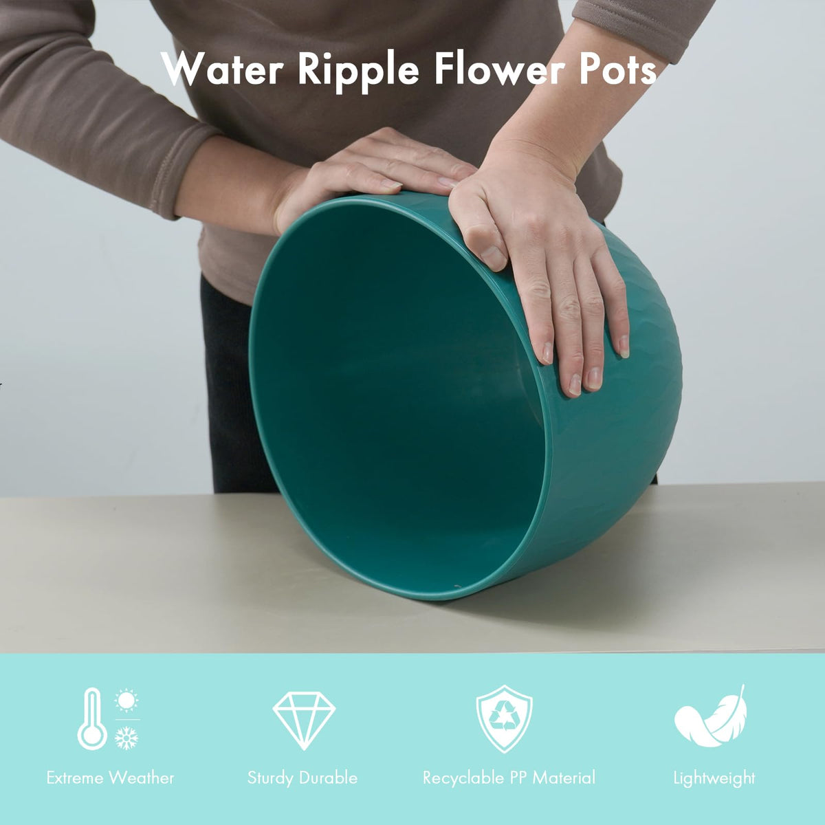 WSMKSZ outdoor-friendly pot ready for patio or garden setups