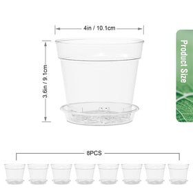 WSMKSZ transparent seedling starter pot ideal for gentle transplanting