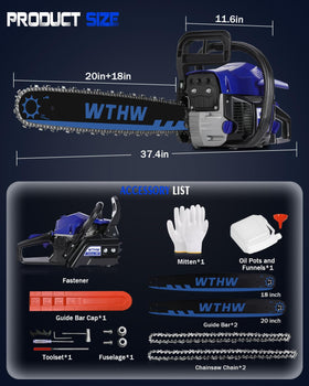 WTHW quick-start recoil helps easy starts in various conditions.