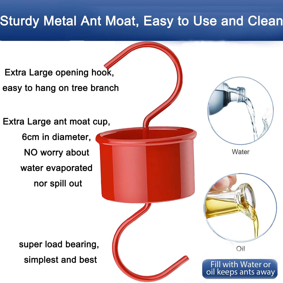 Wtpncil ant moat smooth crimped edge prevents accidental finger cuts.