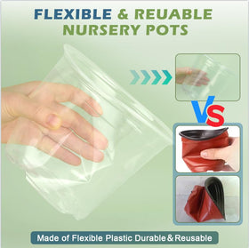 WTXHOP durable plastic construction allows easy transplant without root damage.