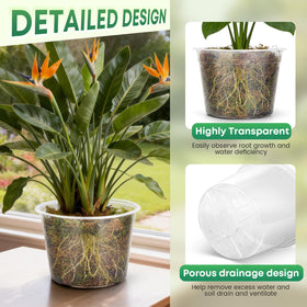 WTXHOP nursery pot liner ideal for decorative planter setups.