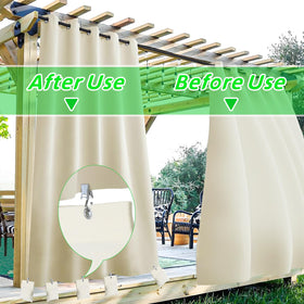 WUBOECE canvas-weight bags with hook-and-loop closure for mess-free use