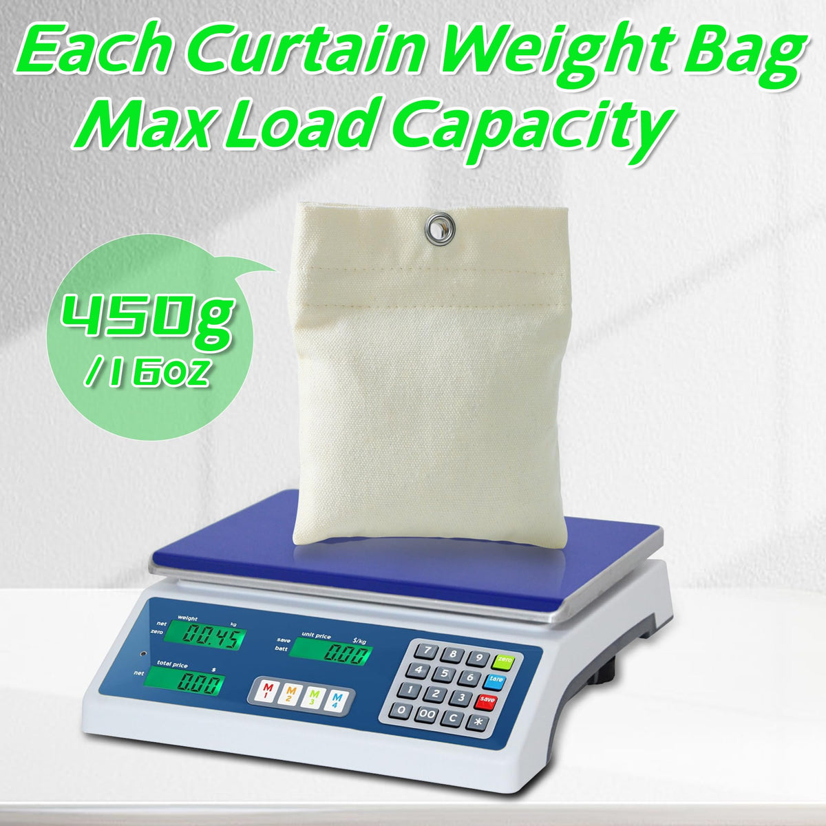 WUBOECE easy-fill sealed bags simplify setup in windy spaces