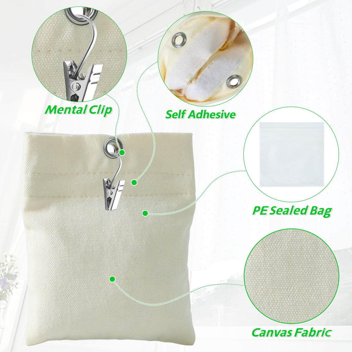 WUBOECE metal clips for curtain weights securing drapes on pergolas