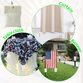 WUBOECE eight-pack includes all accessories for quick curtain stabilization