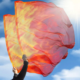 Wuchieal two-pack worship flags in a compact, portable bundle