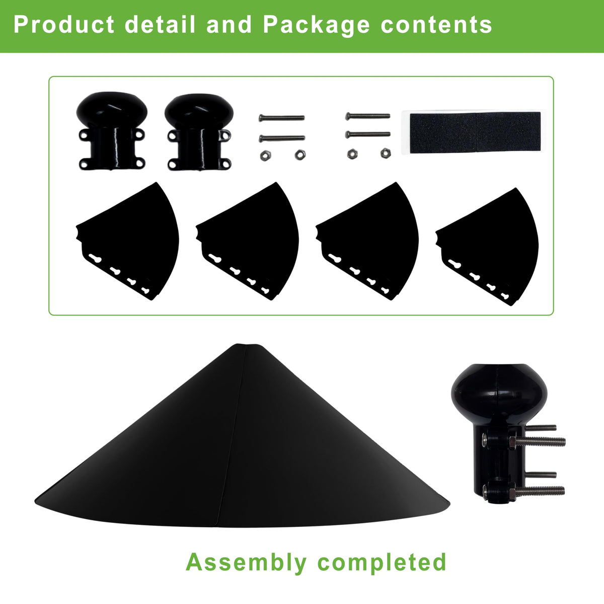 WUCYLKA universal-fit-squirrel-baffle fits shepherds hooks and pole standards.