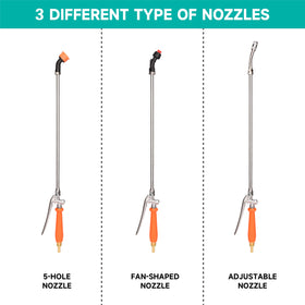 WUDIALIEN nozzle stainless steel for precise mist and targeted spray on patio surfaces