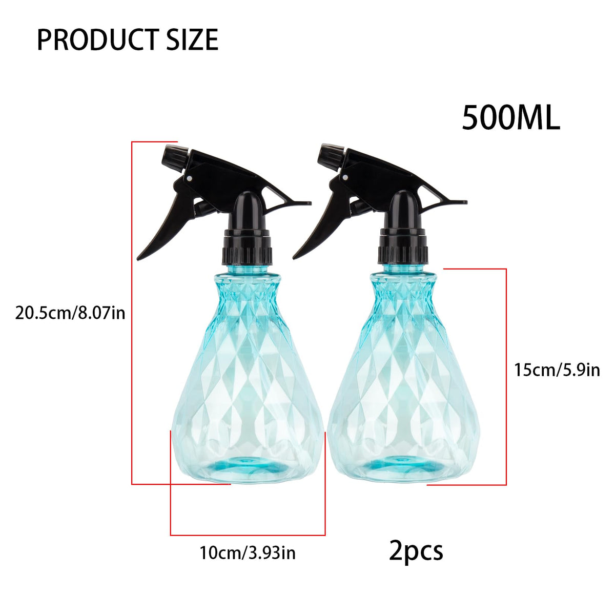 Wugongshan spray bottle close-up showing adjustable nozzle.
