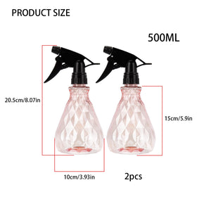 Wugongshan ergonomic pink spray head bottle designed for comfortable daily use.