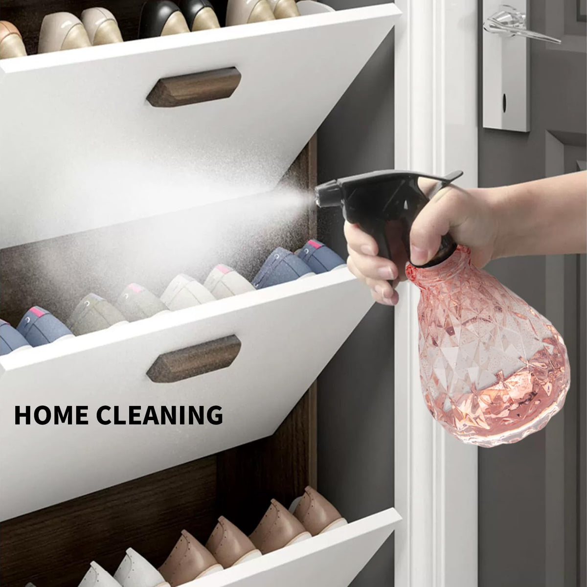 Wugongshan plastic refillable bottle ideal for kitchen, garden, and car care.