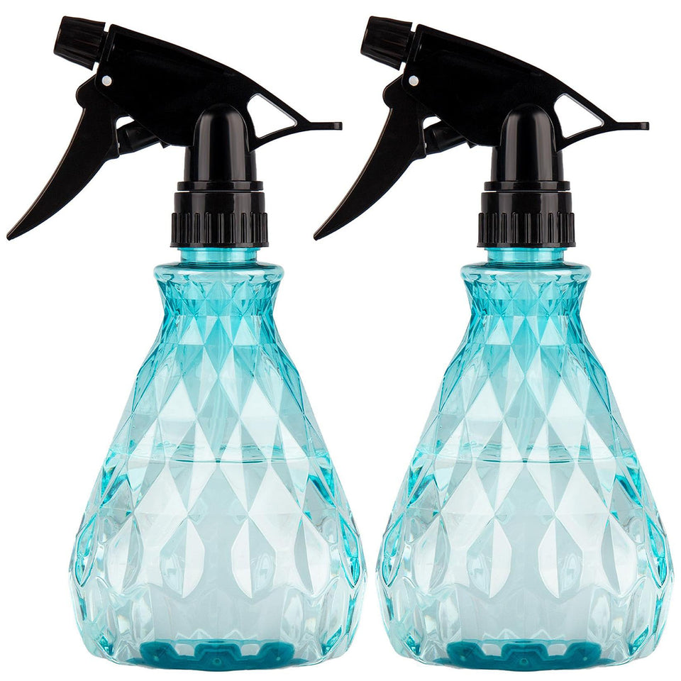 Wugongshan two-pack blue spray bottles, 500ml each, for versatile home use.