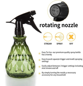 Wide application potential from household cleaning to garden care and hair product storage.