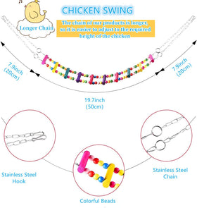 WUJCXRV chicken ladder with beads promotes balance during coop play
