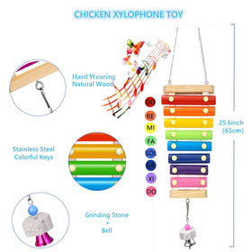 WUJCXRV chicken xylophone with eight keys delivers crisp pecking sounds