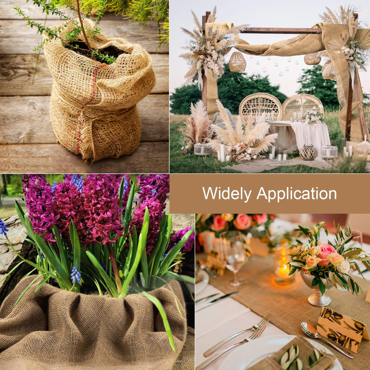 Wukfuiui breathable burlap fabric supporting moisture and storage of produce.
