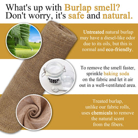Wukfuiui burlap is easy to cut and sew for DIY projects.
