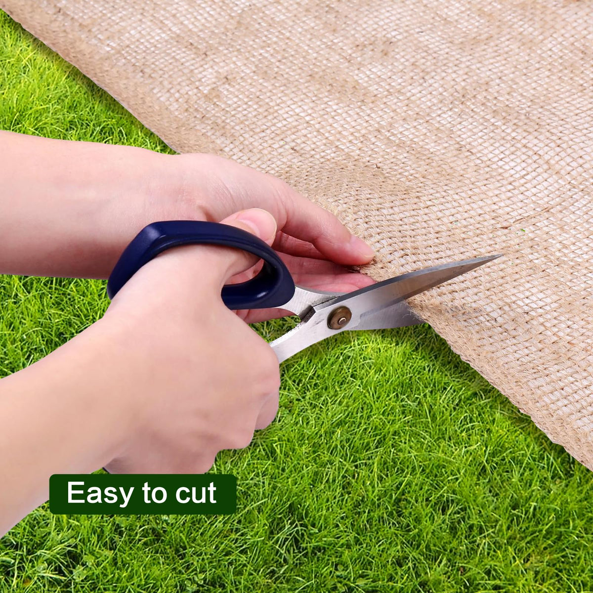 Wukfuiui burlap roll used for erosion control in outdoor landscapes.