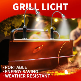 Gift-ready Wulakeo grill light packaging for grill lovers.