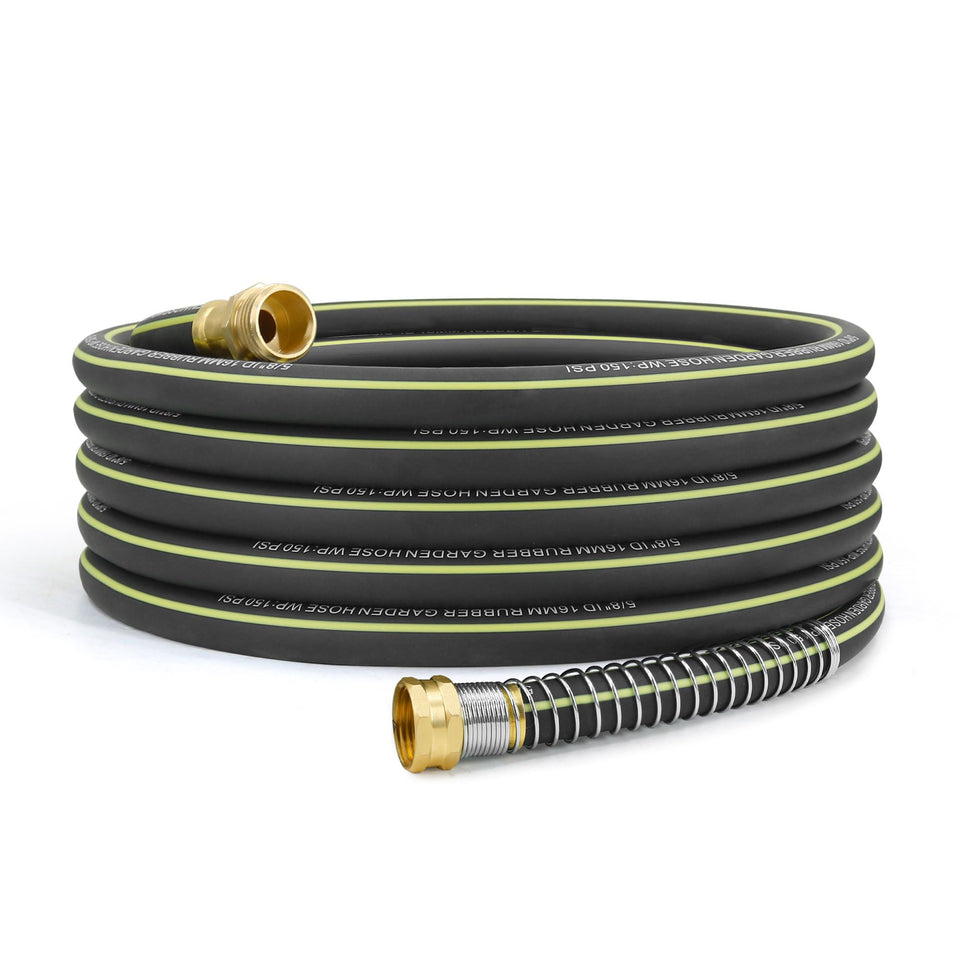 Wurzberge lightweight hybrid rubber hose 50ft for easy maneuverability and storage.