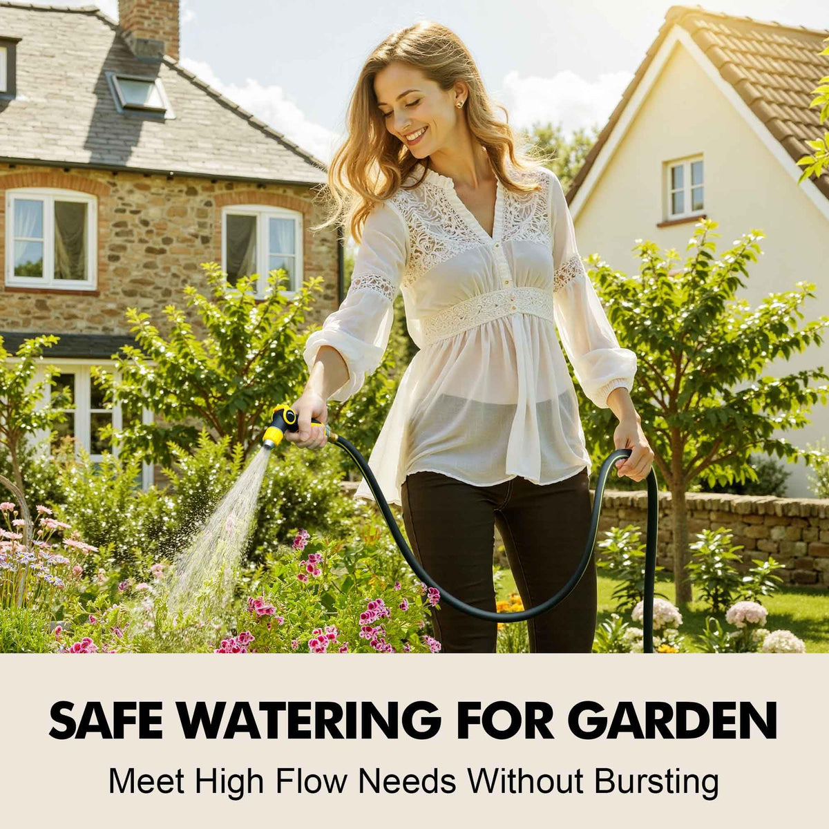 Wurzberge low-kink design keeps water flow smooth and uninterrupted.