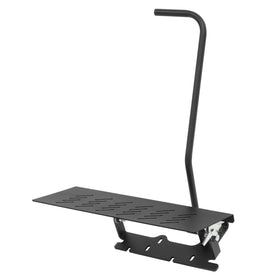 WUTIST steel powder-coated black chute blocker with bolt-on installation.