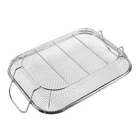 WUWEOT grill basket in smoker shows efficient smoke circulation