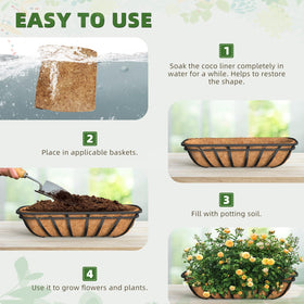 Wuyusile coco liner outdoor indoor decor with natural charm