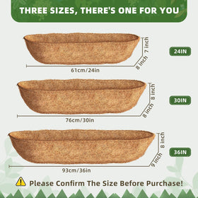Wuyusile coco fiber liner ideal for hanging baskets and window setups