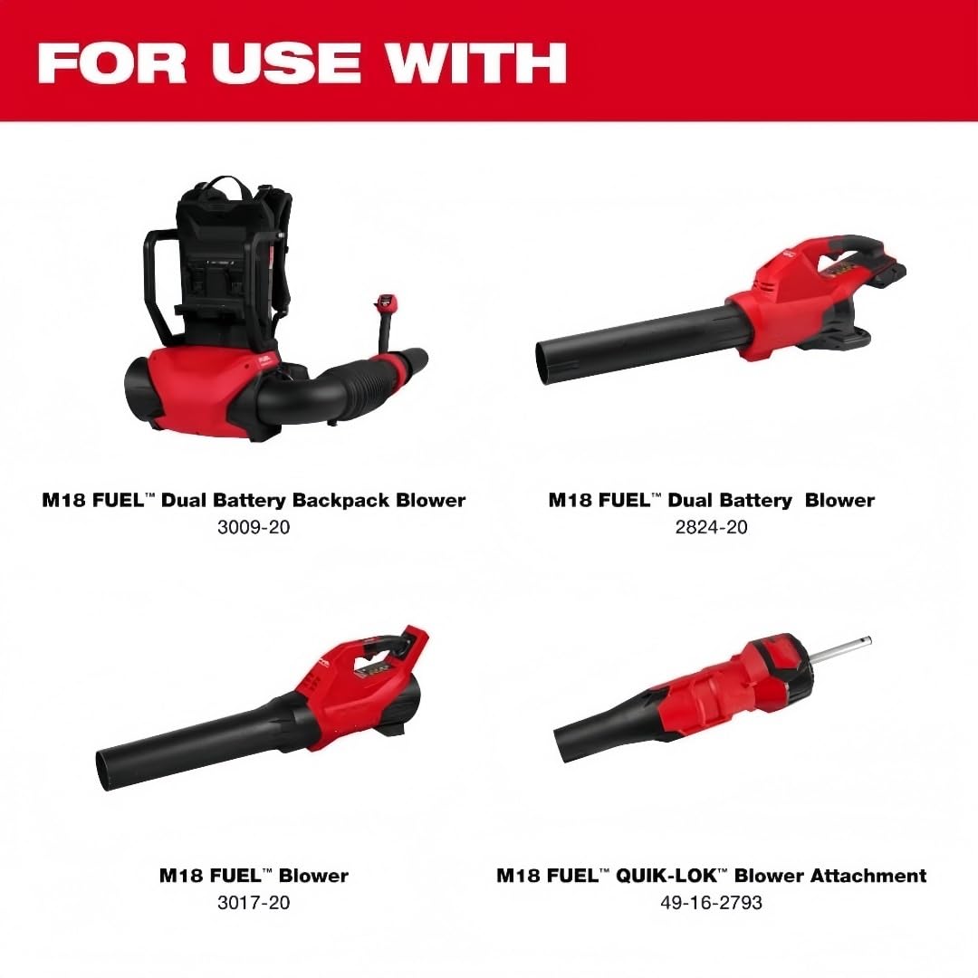 WVSHHFN flat nozzle on Milwau-kee 3009-20 delivers a focused, high‑impact air stream.